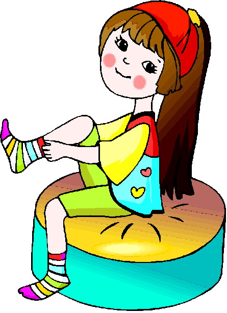 clip art girl getting dressed - photo #4