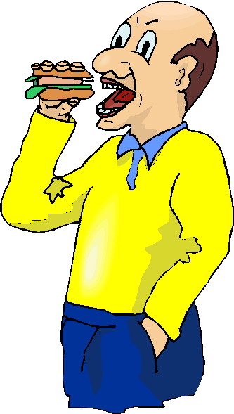 free clipart man eating - photo #38