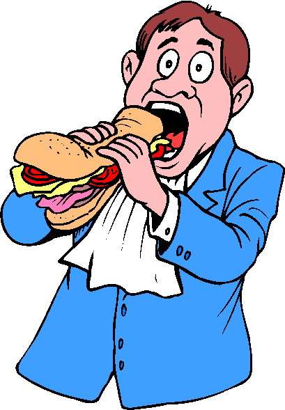 free clipart man eating - photo #16