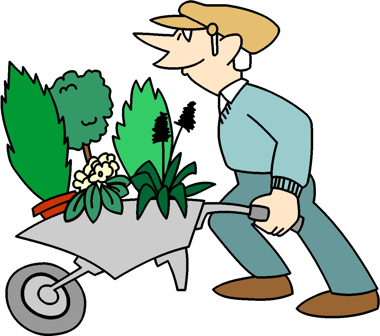 free clipart of a garden - photo #3