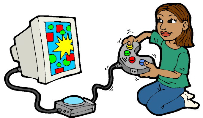 playing video games clipart - photo #2
