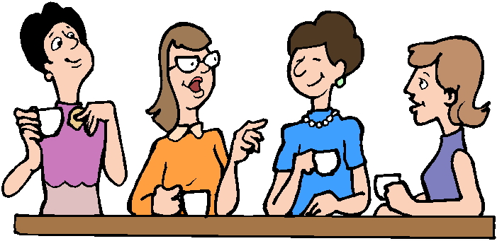 clipart of lady drinking coffee - photo #46