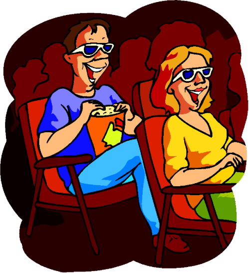 clipart watching movies - photo #20