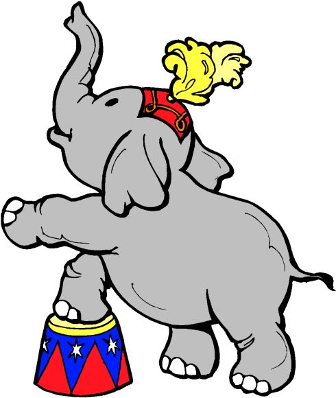 free circus elephant clipart - photo #3