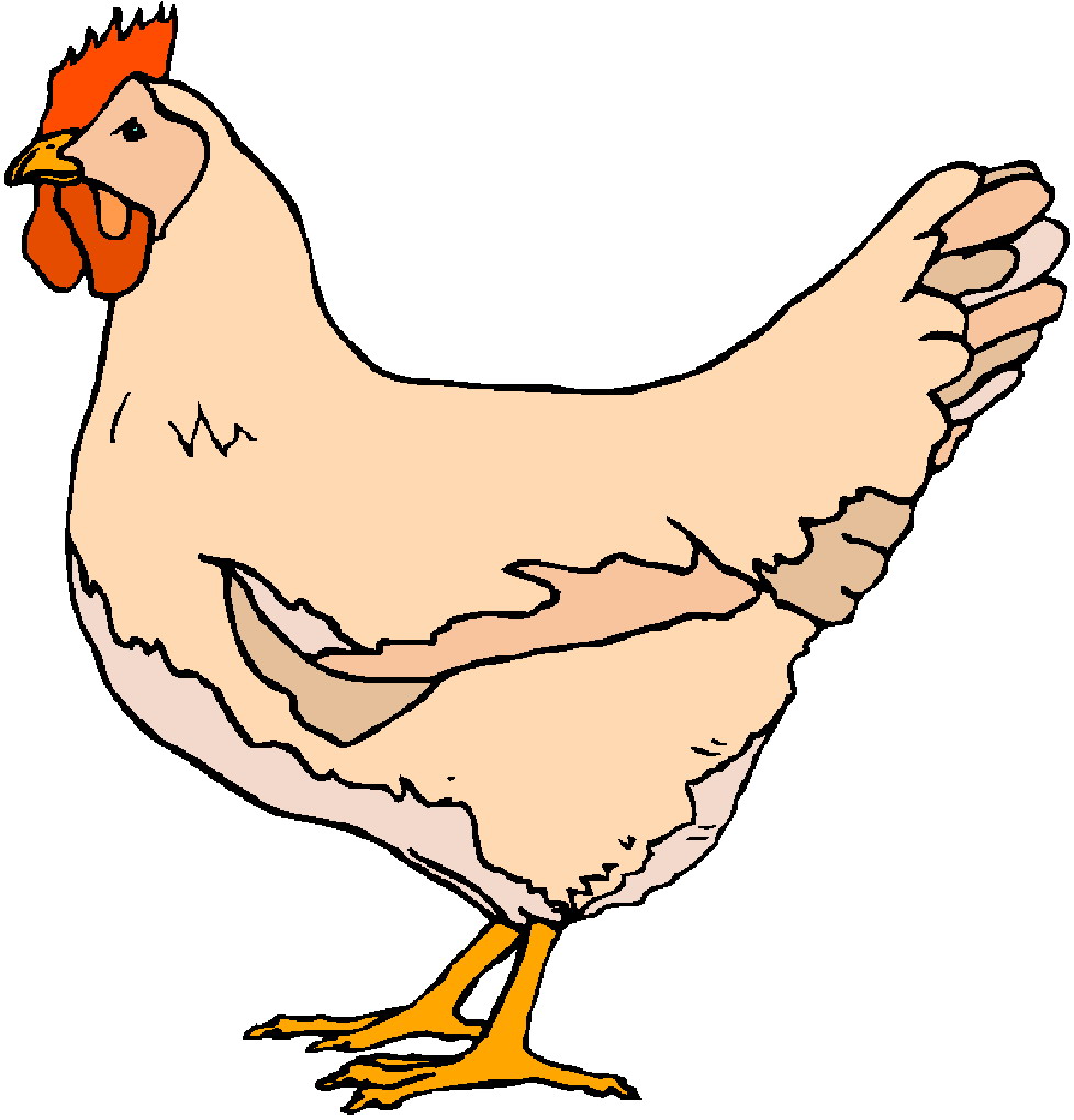 free chicken clipart black and white - photo #50