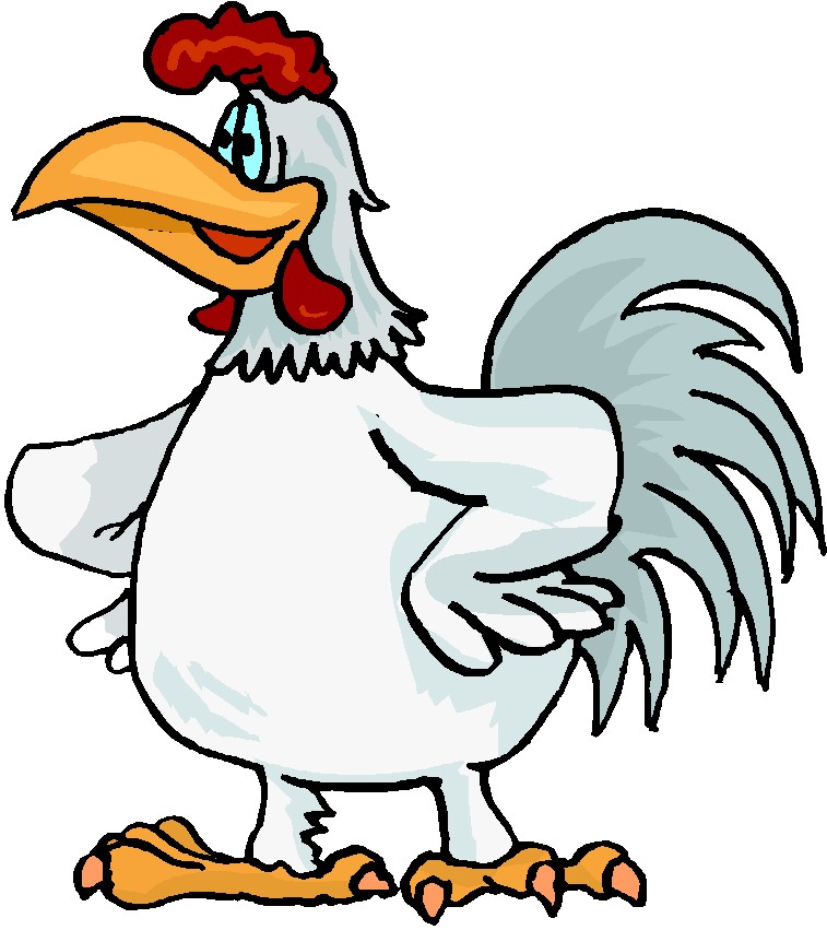 free clip art chicken cartoon - photo #8