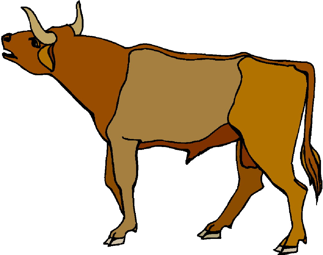 clipart brown cow - photo #32