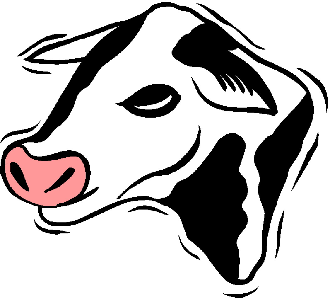 clipart cow face - photo #45