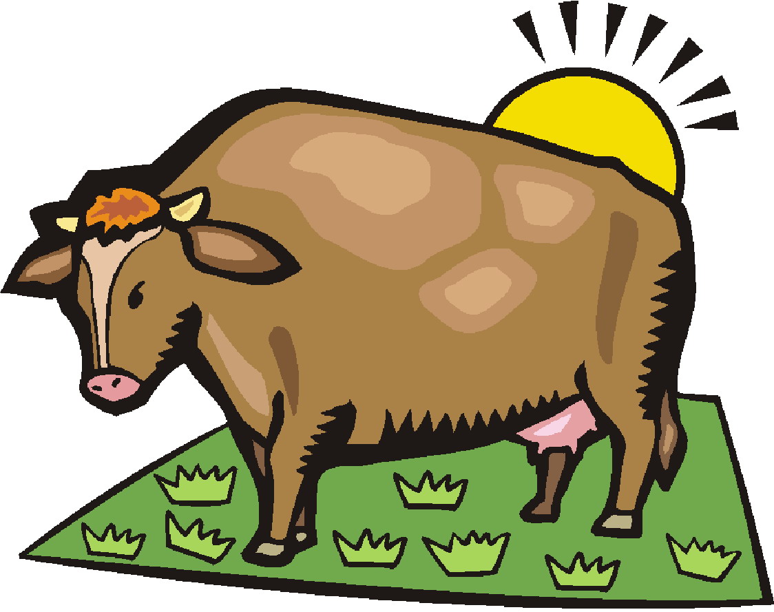 clipart brown cow - photo #26