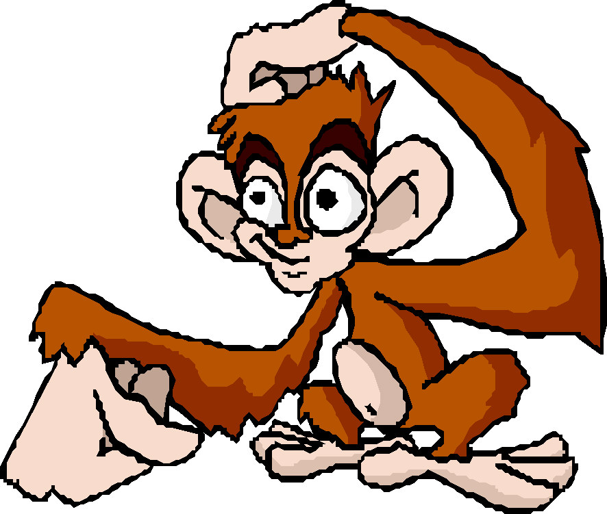 free animated monkey clip art - photo #30