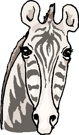 clipart zebra face - photo #3