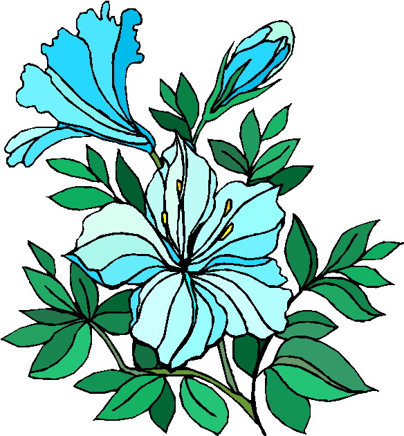 clipart trees and flowers - photo #8