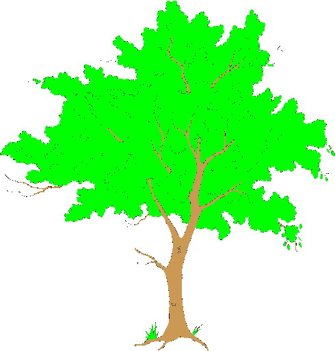 clipart trees and flowers - photo #12
