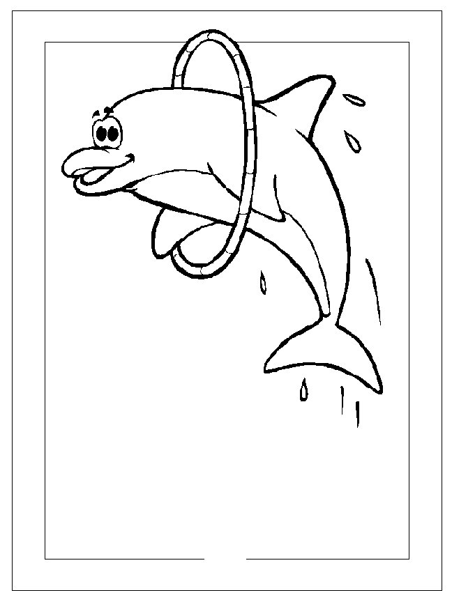 Coloring Page - Dolphin coloring pages 1