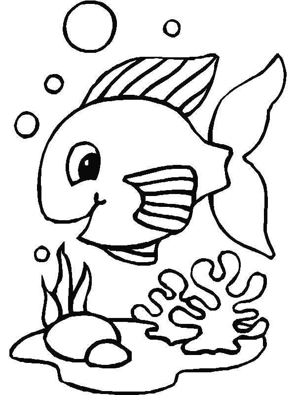 fish clip art coloring pages - photo #2