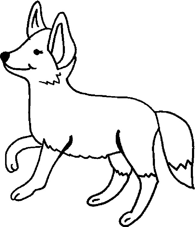 baby fox coloring pages to print - photo #43