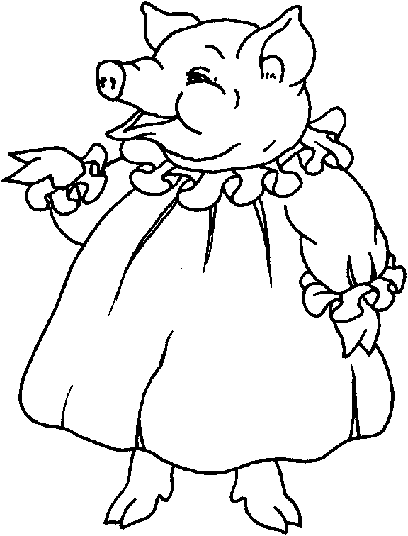 babe the pig coloring pages - photo #18
