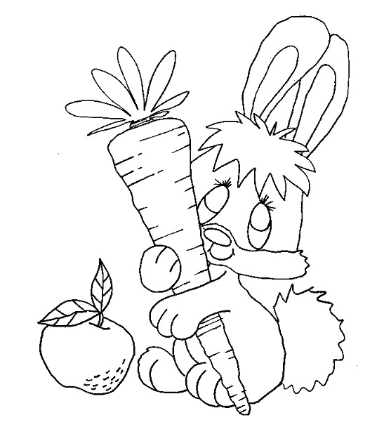 baby bunnies coloring pages - photo #43