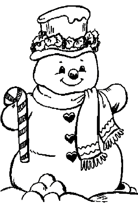 Snowman Coloring Pages