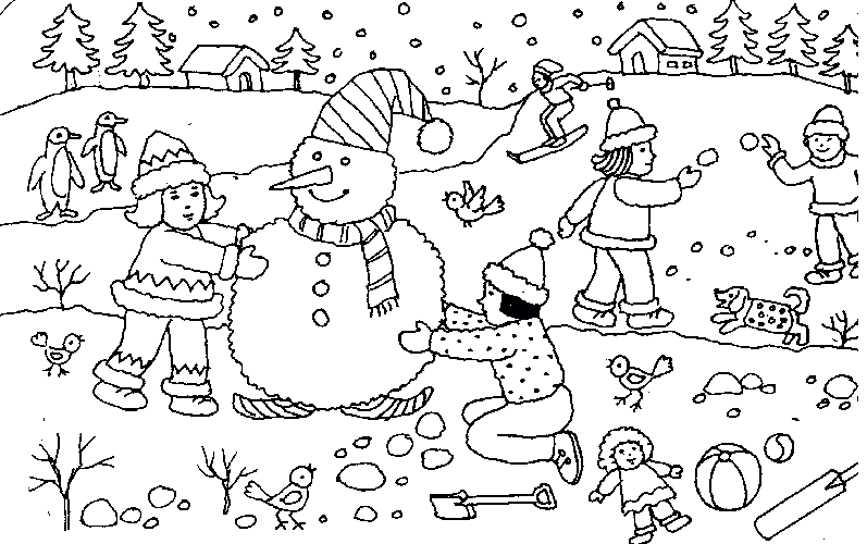 Snowman Coloring Pages