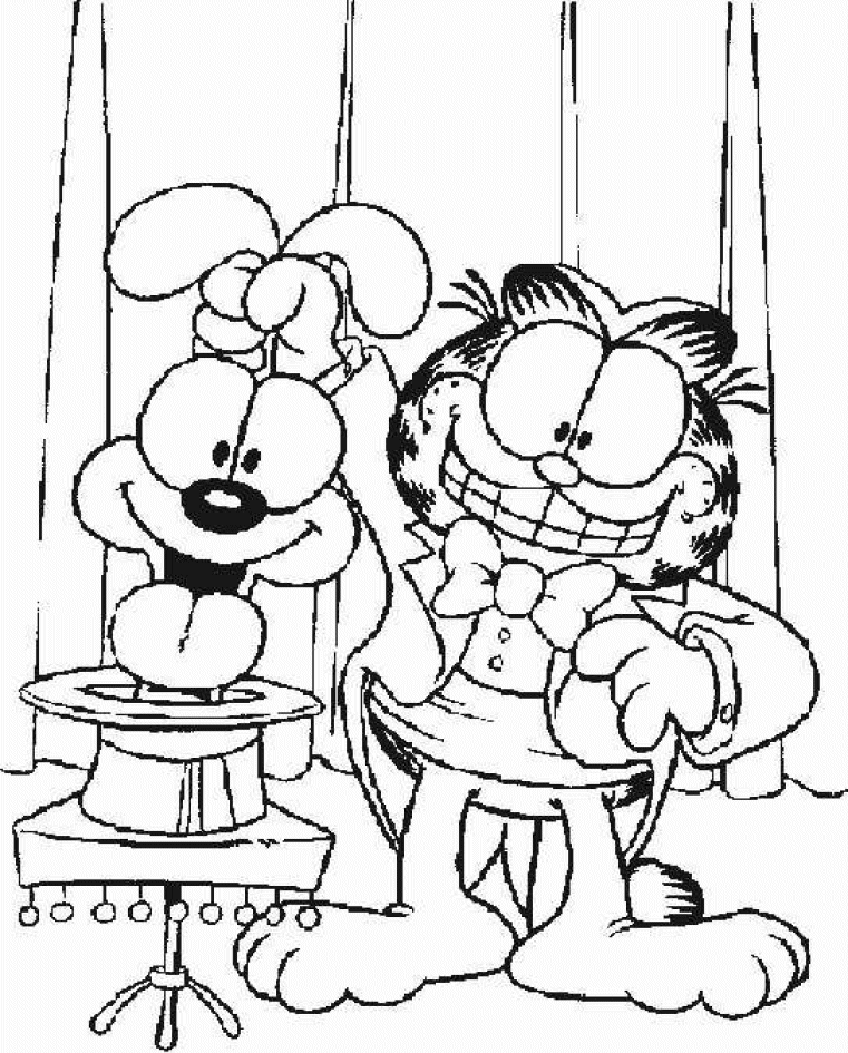 garfield comics coloring pages - photo #8