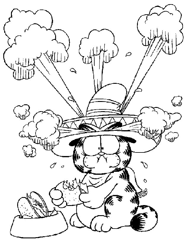 garfield odie coloring pages - photo #30