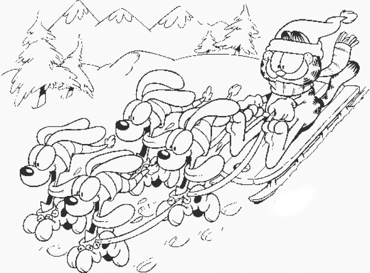 garfield coloring pages - photo #44