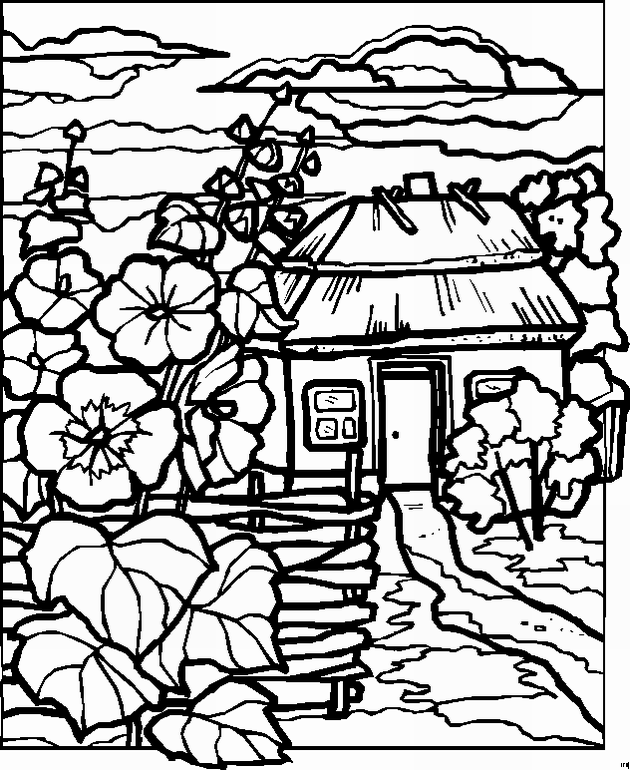 coloring page  landscapes coloring pages 34