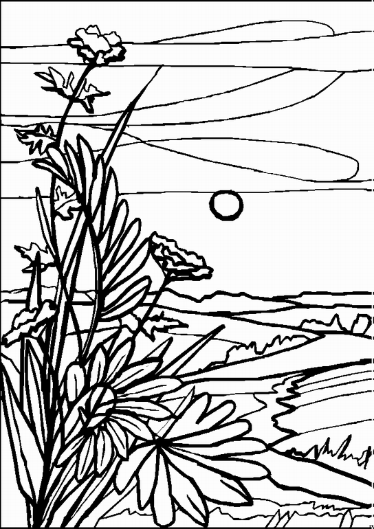 Coloring Page - Landscapes coloring pages 57