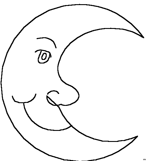 m for moon coloring pages - photo #10