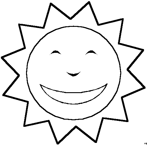 Free Printable Coloring on Coloring Pages    Sun Coloring Pages