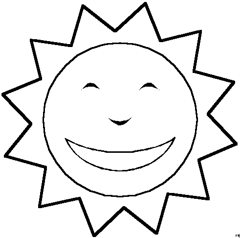 Coloring Pages on Sun Coloring Pages