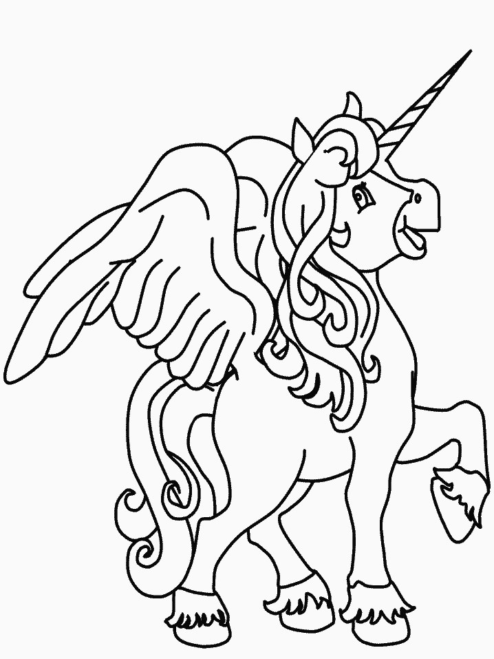 Coloring Page - Unicorn coloring pages 6