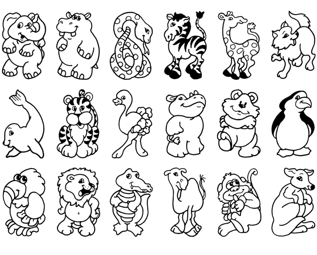 zoo coloring pages online - photo #28