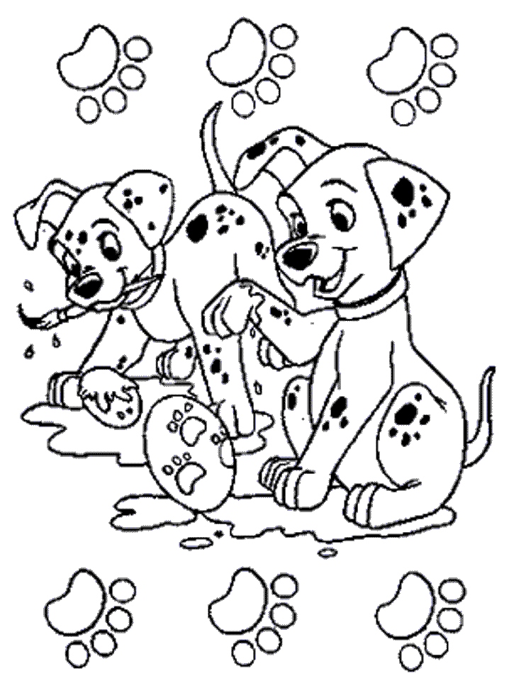 dalmatian coloring pages for kids - photo #25
