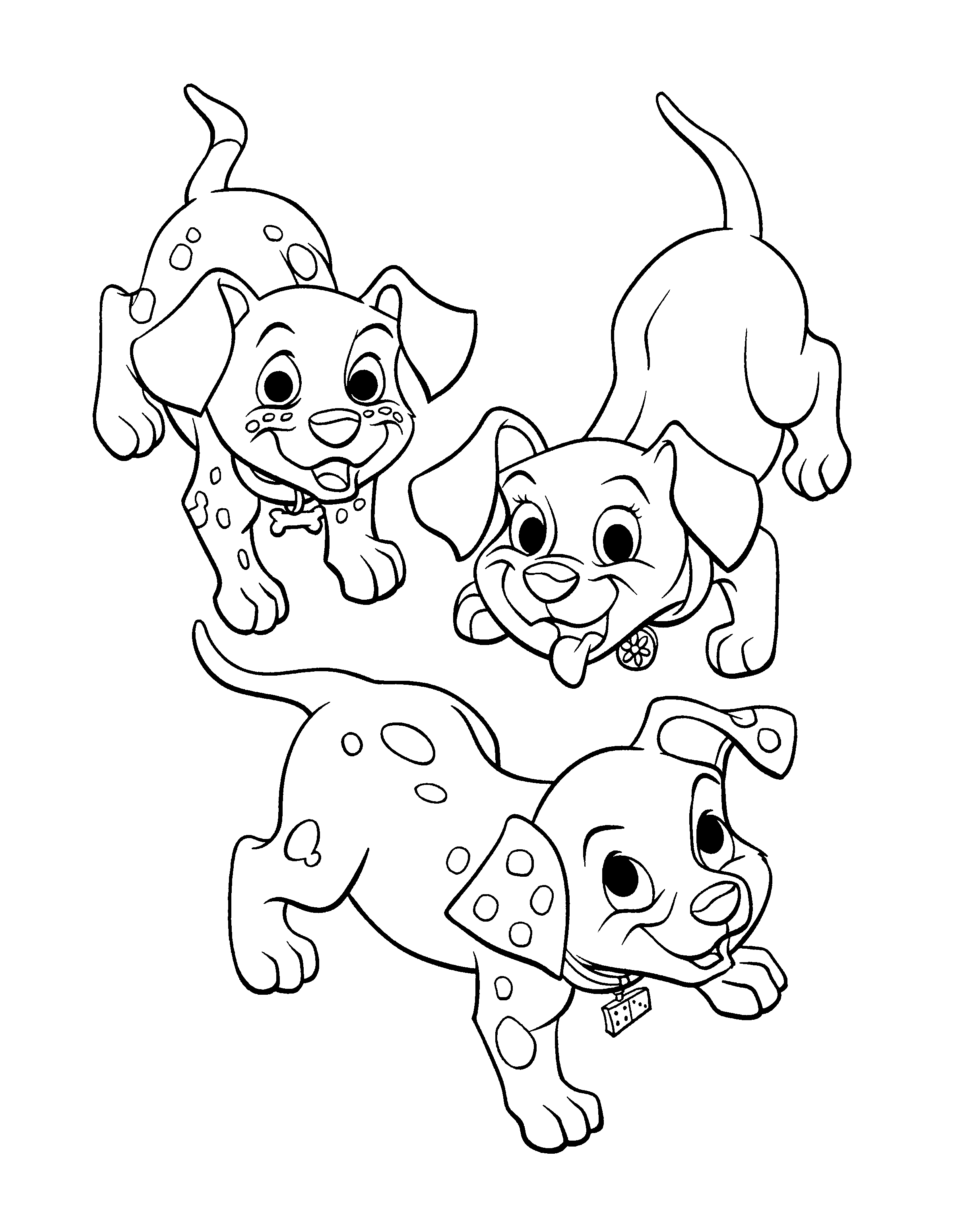 dalmatian coloring pages for kids - photo #33