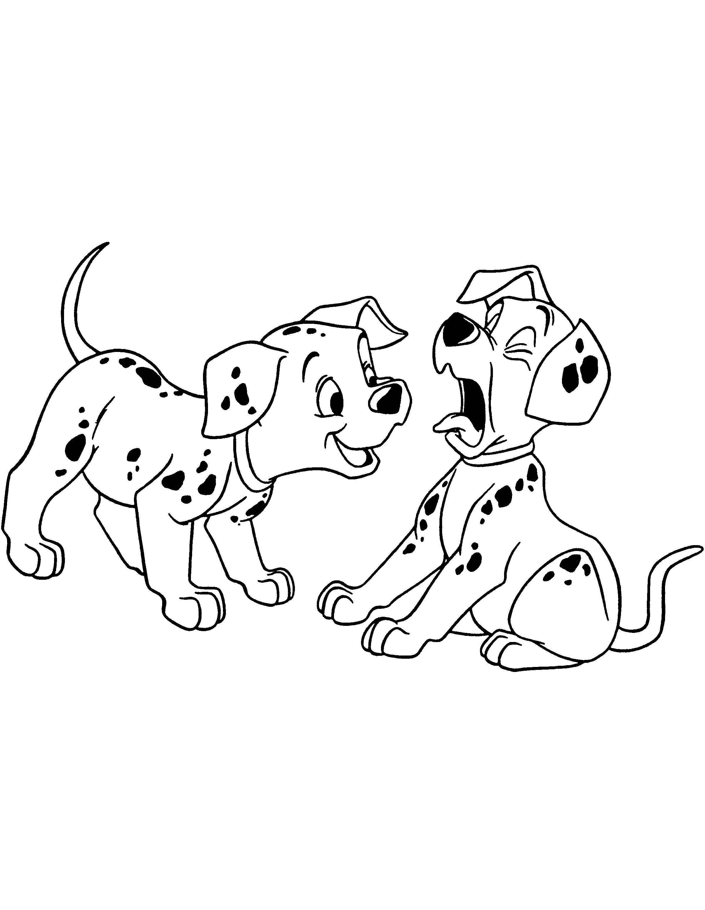 dalmation dog coloring pages - photo #34