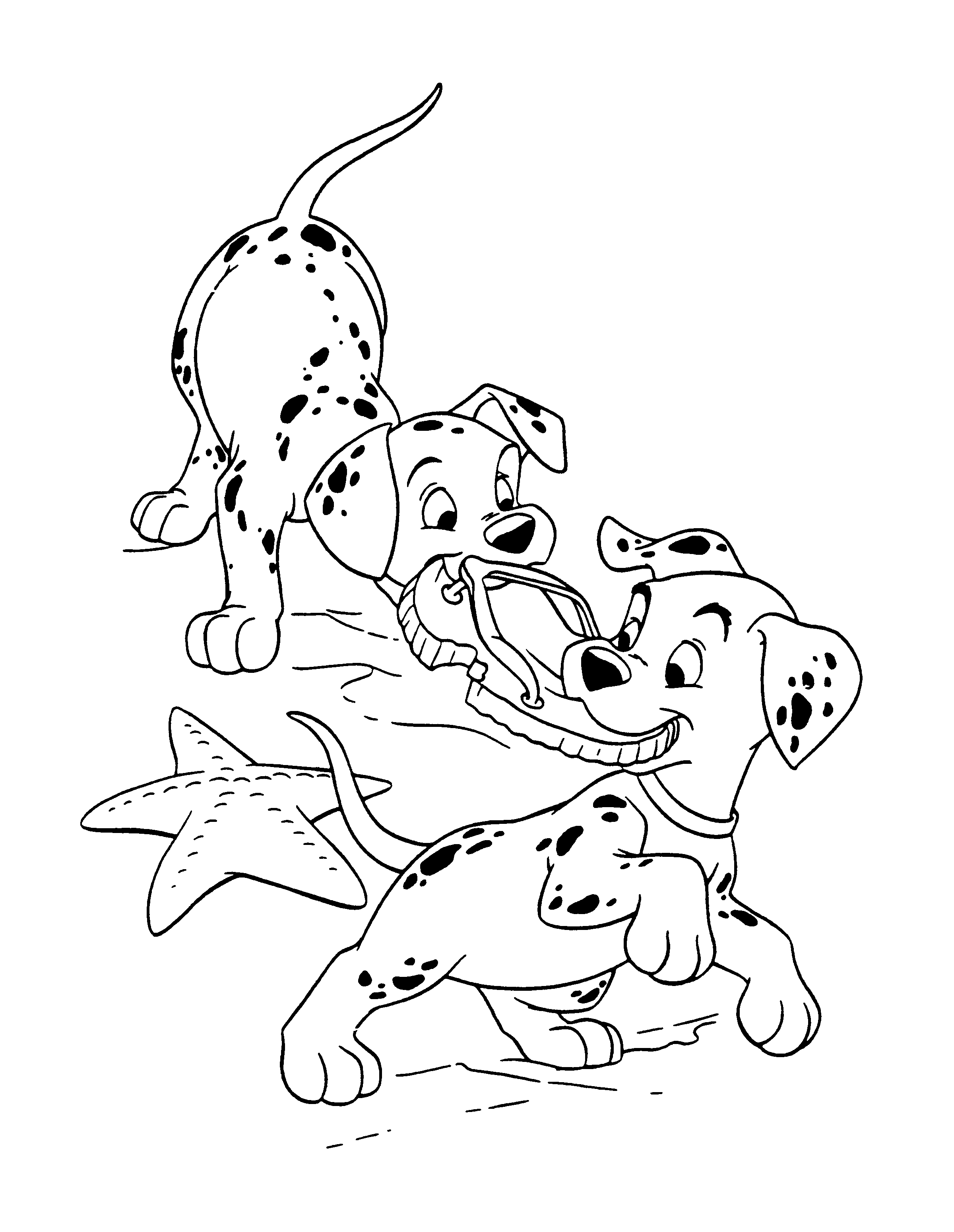 dalmatian fire dog coloring pages - photo #35