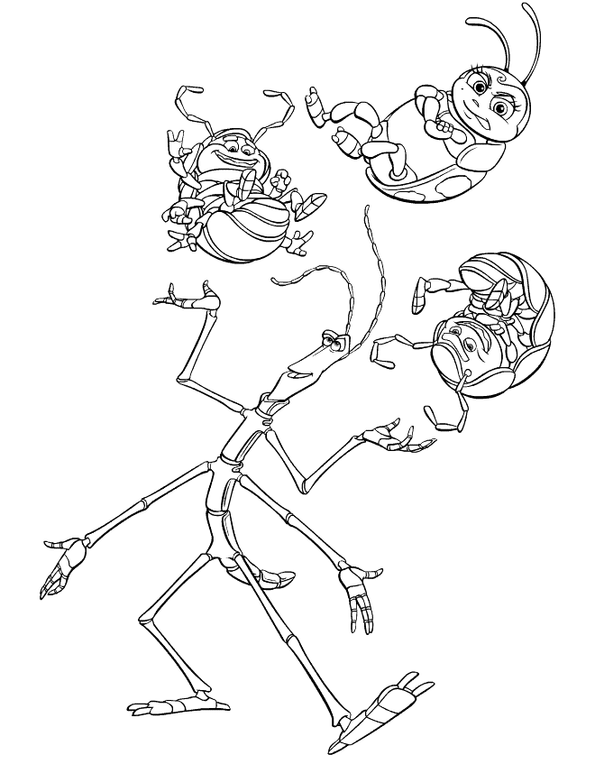 a bugs life coloring pages disney - photo #18