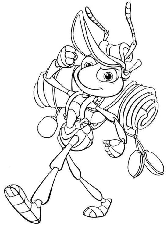 a bugs life coloring book pages - photo #8