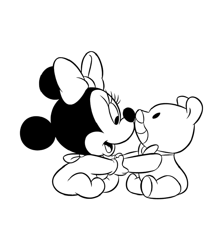 Disney Baby Minnie Mouse Coloring Pages