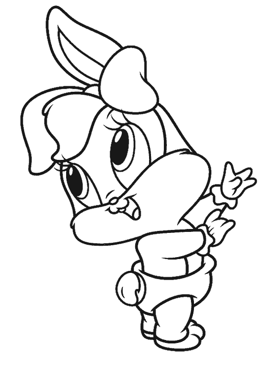 easter baby looney toons coloring pages - photo #3