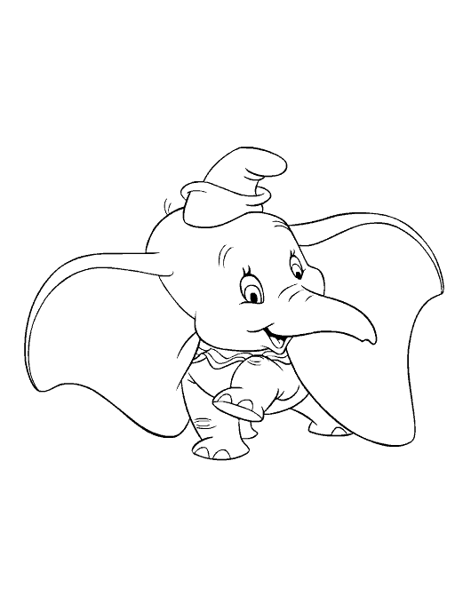 baby disney coloring pages dumbo - photo #25