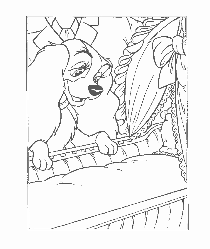 lady and tramp coloring pages - photo #37