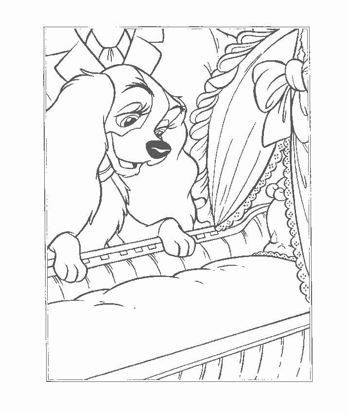scamp coloring pages - photo #18