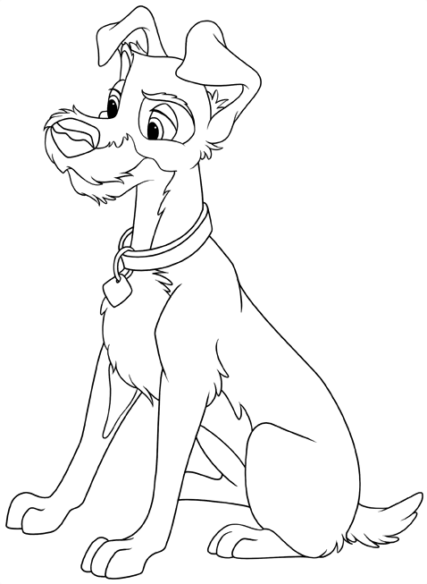 lady and the tramp cats coloring pages - photo #38