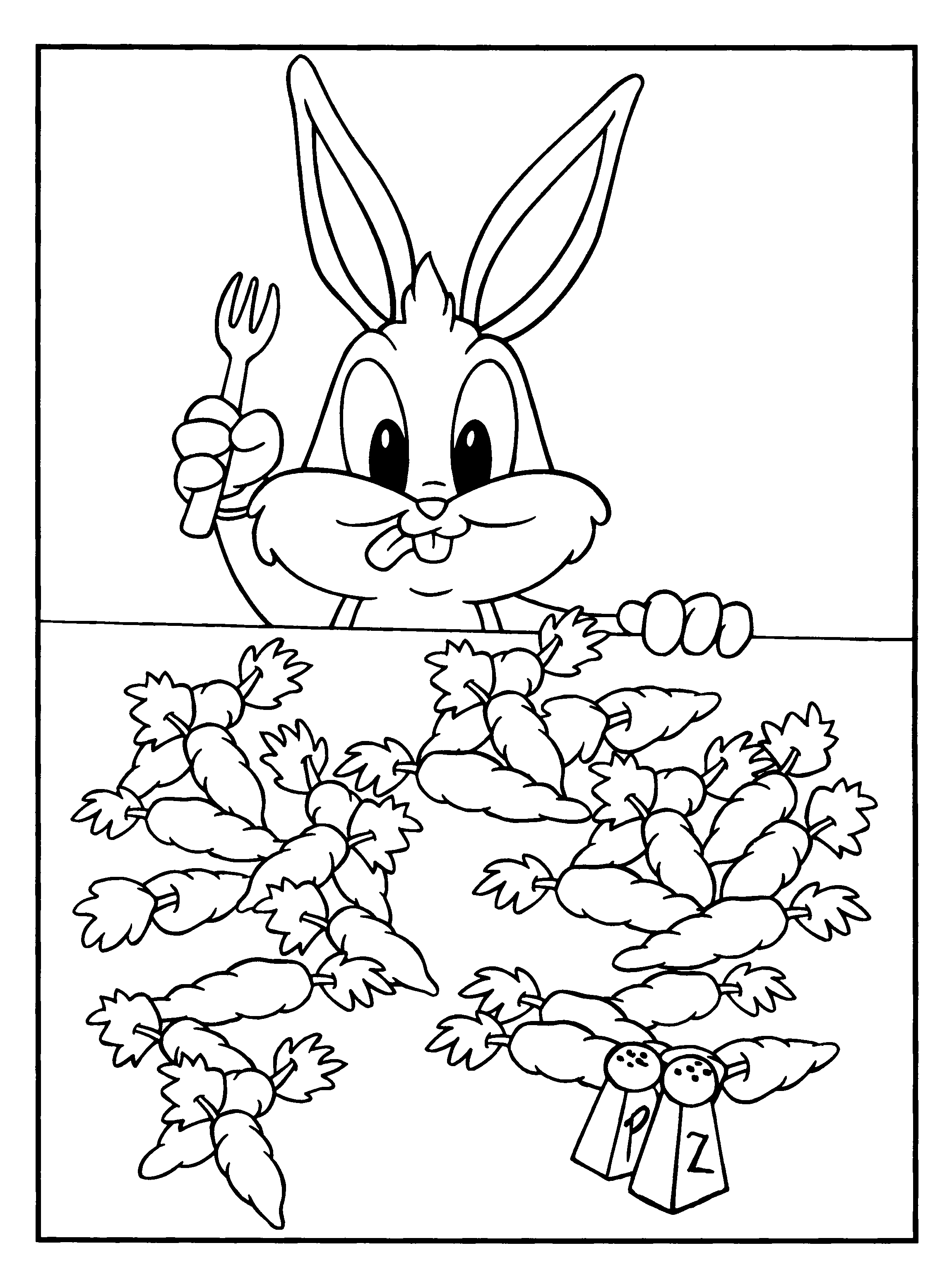 easter baby looney toons coloring pages - photo #9