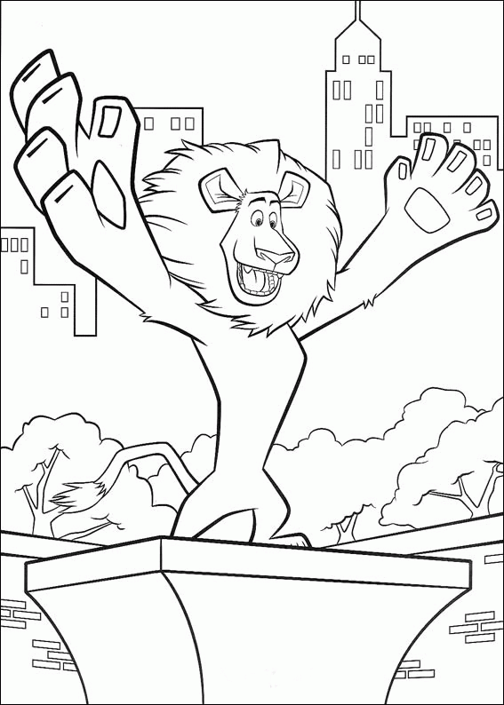 madagascar movie coloring pages - photo #8