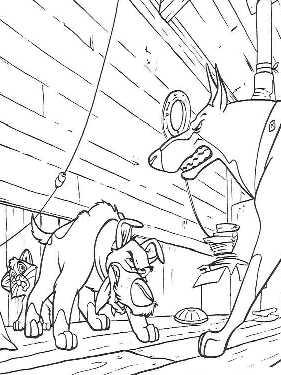 Coloring Page Oliver and company coloring pages 20