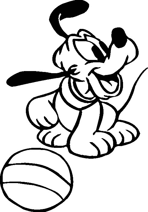 pluto christmas coloring pages - photo #43